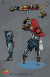 Broker Agents: Becca, the Iron Fist - With Character Card