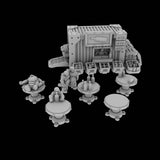 Container Market - 8mm scale scifi terrain kit