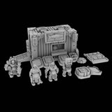 Container Market - 8mm scale scifi terrain kit