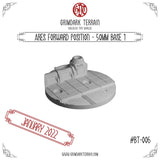 Ares Forward Position 50mm Base Topper (set of 2) Sci-Fi 8mm Scale Model Terrain
