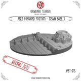 Ares Forward Position 105mm Base Topper Sci-Fi 8mm Scale Model Terrain