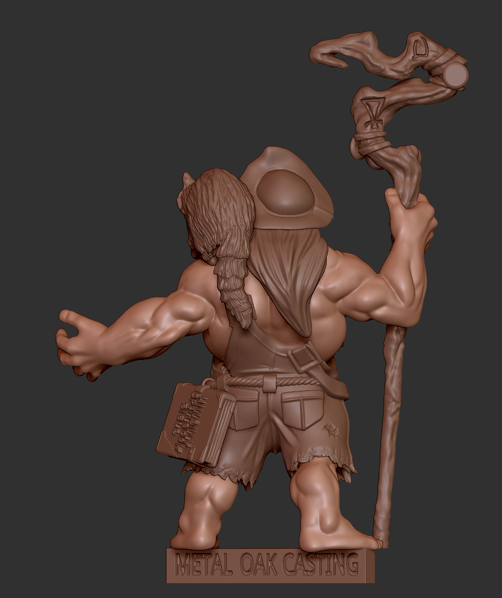 Gravelfist, Dwarf Wizard – Metal Oak Casting Studios